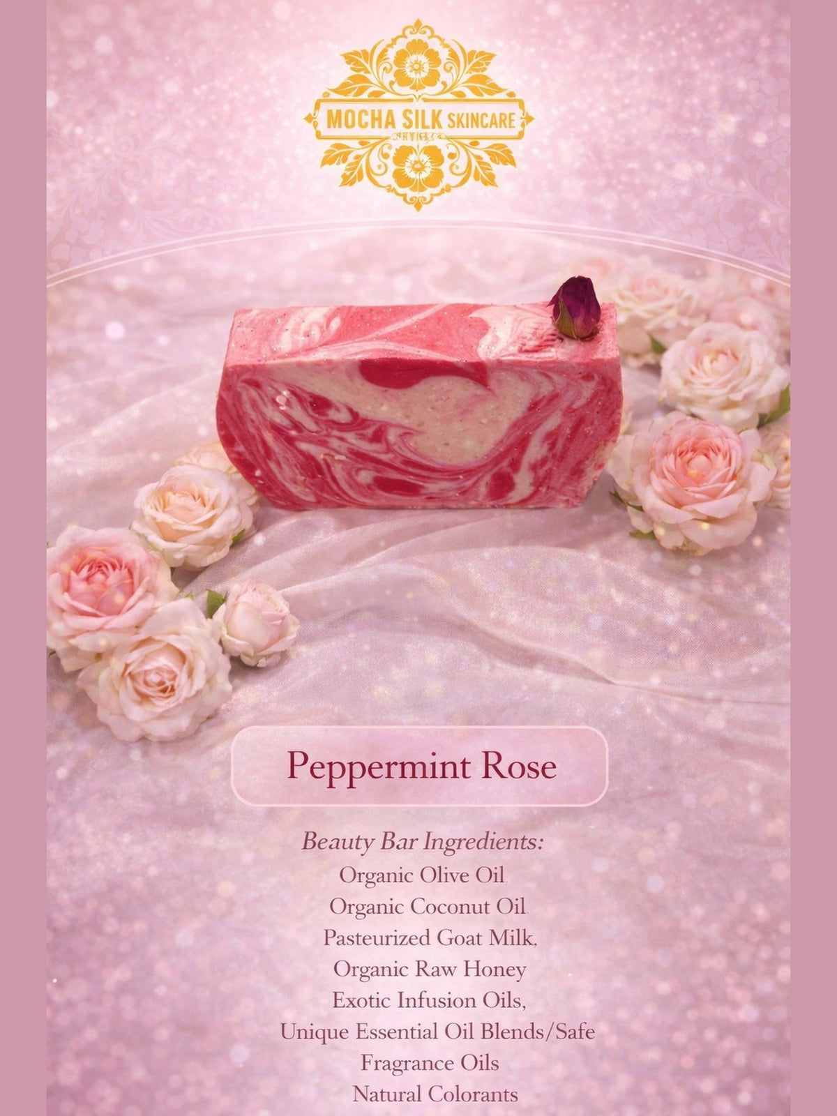 Peppermint Rose Beauty Bar